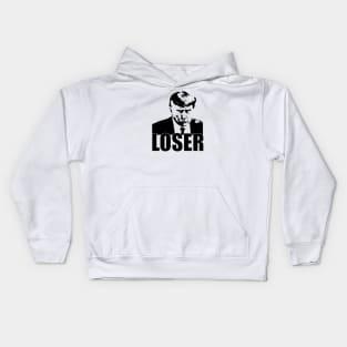 Trump is a loser (black) Kids Hoodie